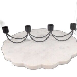 Black Metal Multi Candle Holder‎ Moons